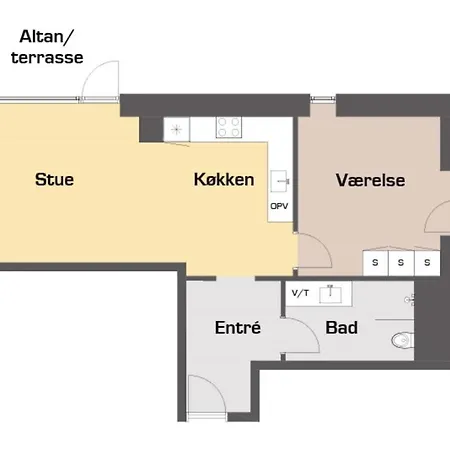 Cool 1-bed W. Private Terrace アパート *